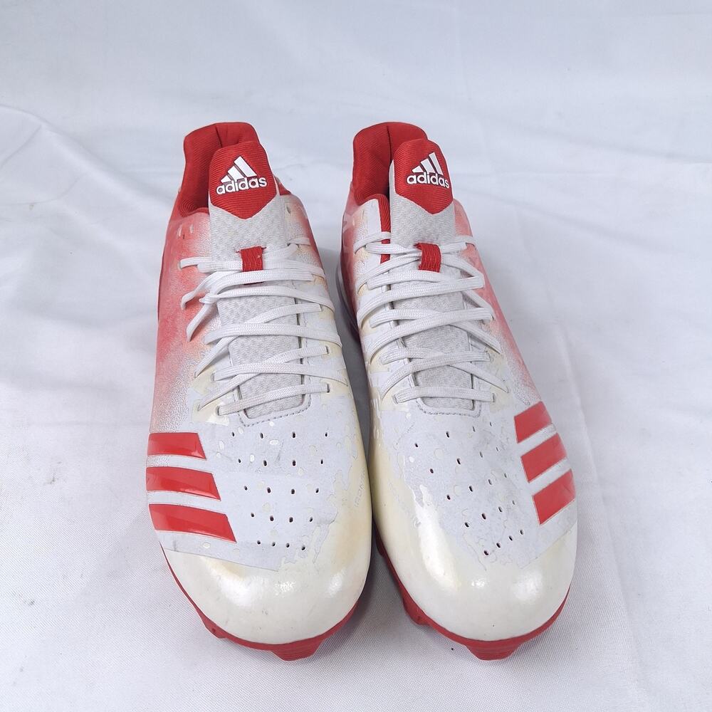 Adidas Icon 4 MD Splash Men's Size 11.5 Baseball Cleats Red White G26694